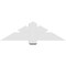Ekena Millwork Kennewick Architectural Grade PVC Gable Bracket, 48"W x 14"H x 4"D x 6"F, 7/12 Pitch GBP048X14X0406KEN00 - alternate 2